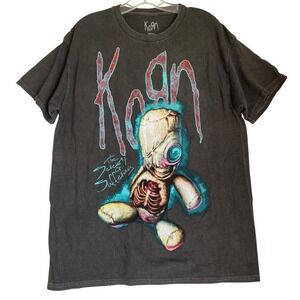 Official KORN T-shirt Unisex Adult S Gray Graphic The Serenity Of Suffering
